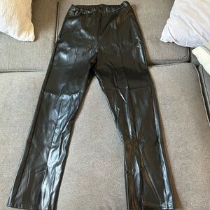 PrettyLittleThing Black Dress Pants with Glossy Finish